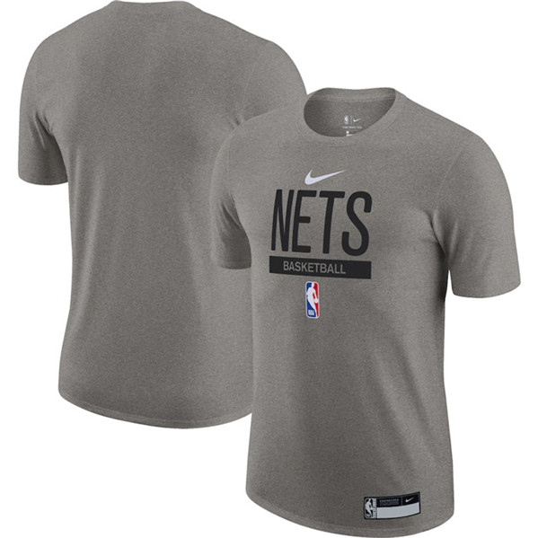 Men's Brooklyn Nets Gray 2022/23 Legend On-Court Practice Performance T-Shirt